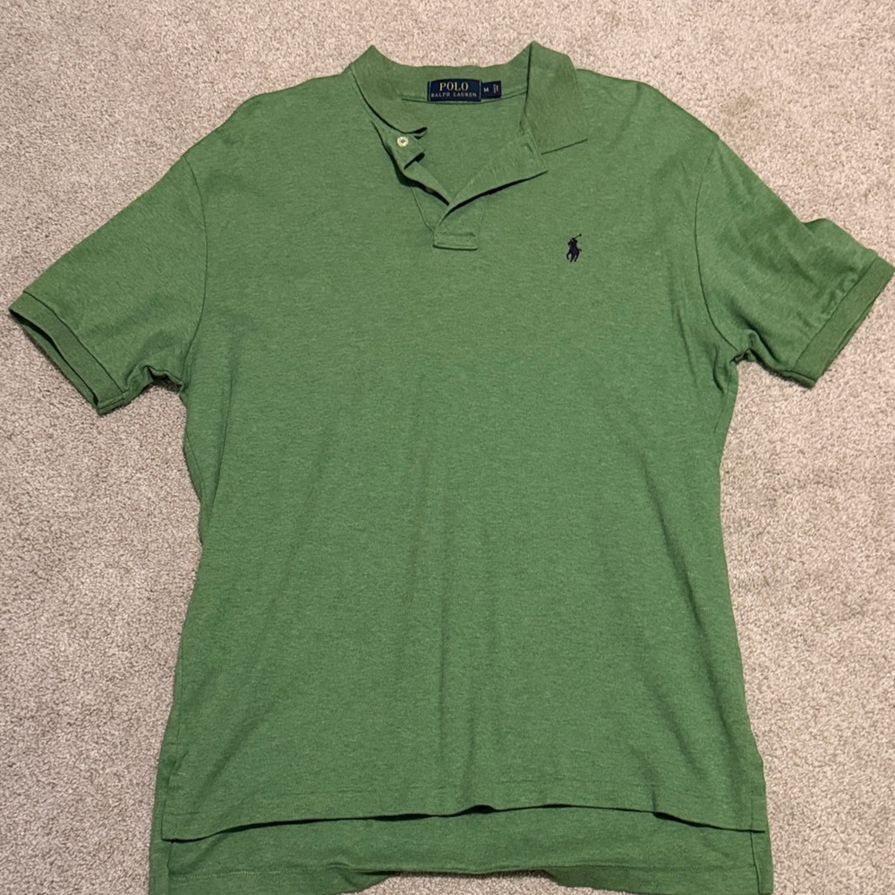 Polo by Ralph Lauren Men's Green Polo Shirt